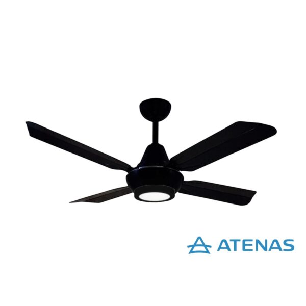 Ventilador de Techo Metálico Negro con Plafón Led 12w 00N-12NLED