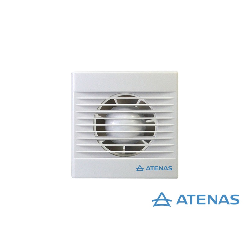 Extractor de Baño 4" con Persiana Móvil 18 Watts Potenciado 010P-PM10P - Atenas