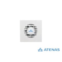 Extractor de Baño 4″ Frente Acero Pintado Blanco - Atenas
