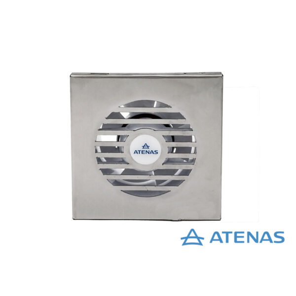 Extractor de Baño 5" Frente Acero Inoxidable 24 Watts Potenciado 012PA - Atenas