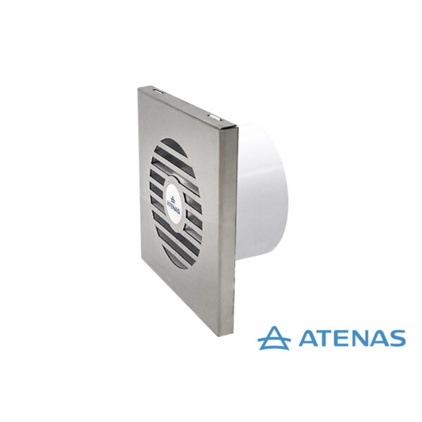 Extractor de Baño 5" Frente Acero Inoxidable 24 Watts Potenciado 012PA - Atenas