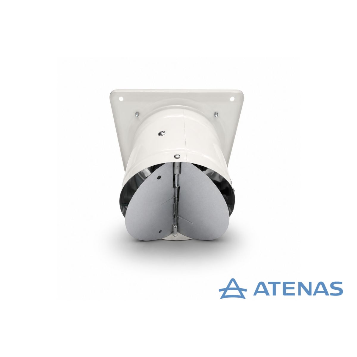 Extractor de Aire 6″ (15 cm) Blanco Frente Acero Inoxidable 015BP15-Y - Atenas