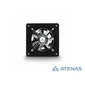 Extractor de Aire 6″ (15 cm) Negro Frente Acero Inoxidable 015NP15-Y - Atenas