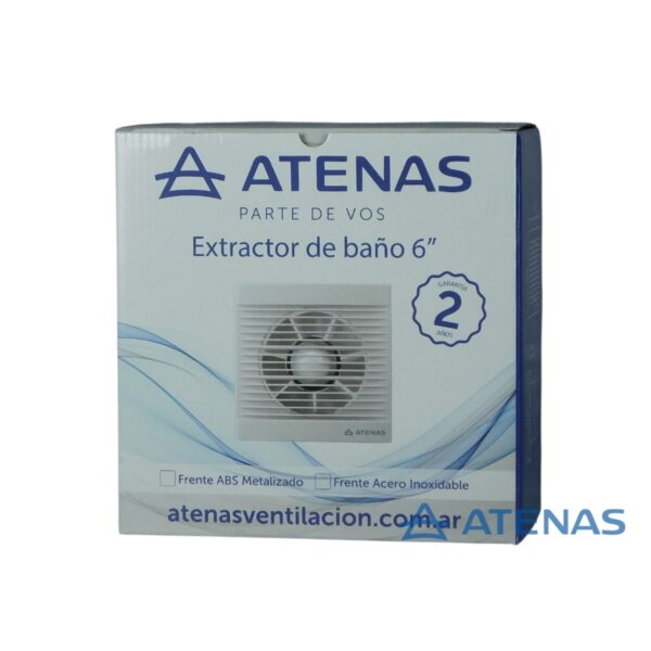 Extractor de Baño Negro 6" 015PN - Atenas