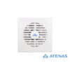 Extractor de Baño 5" Frente Acero Pintado Blanco 24 Watts Potenciado 012PAB - Atenas