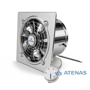 Extractor de Aire 8″ (20 cm) Con termostato 0 - 50° 16A 020AP15-Y-WHD-50B - Atenas
