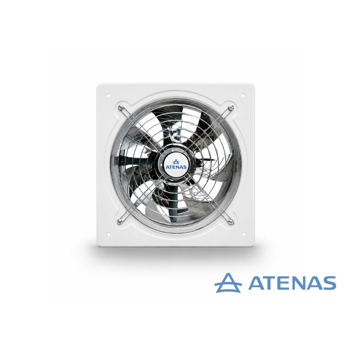 Extractor de Aire 8″ (20 cm) Blanco Frente Acero Inoxidable 020BP15-Y - Atenas