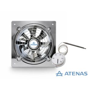 Extractor de Aire 8″ (20 cm) Con termostato 0 - 50° 16A 020AP15-Y-WHD-50B - Atenas