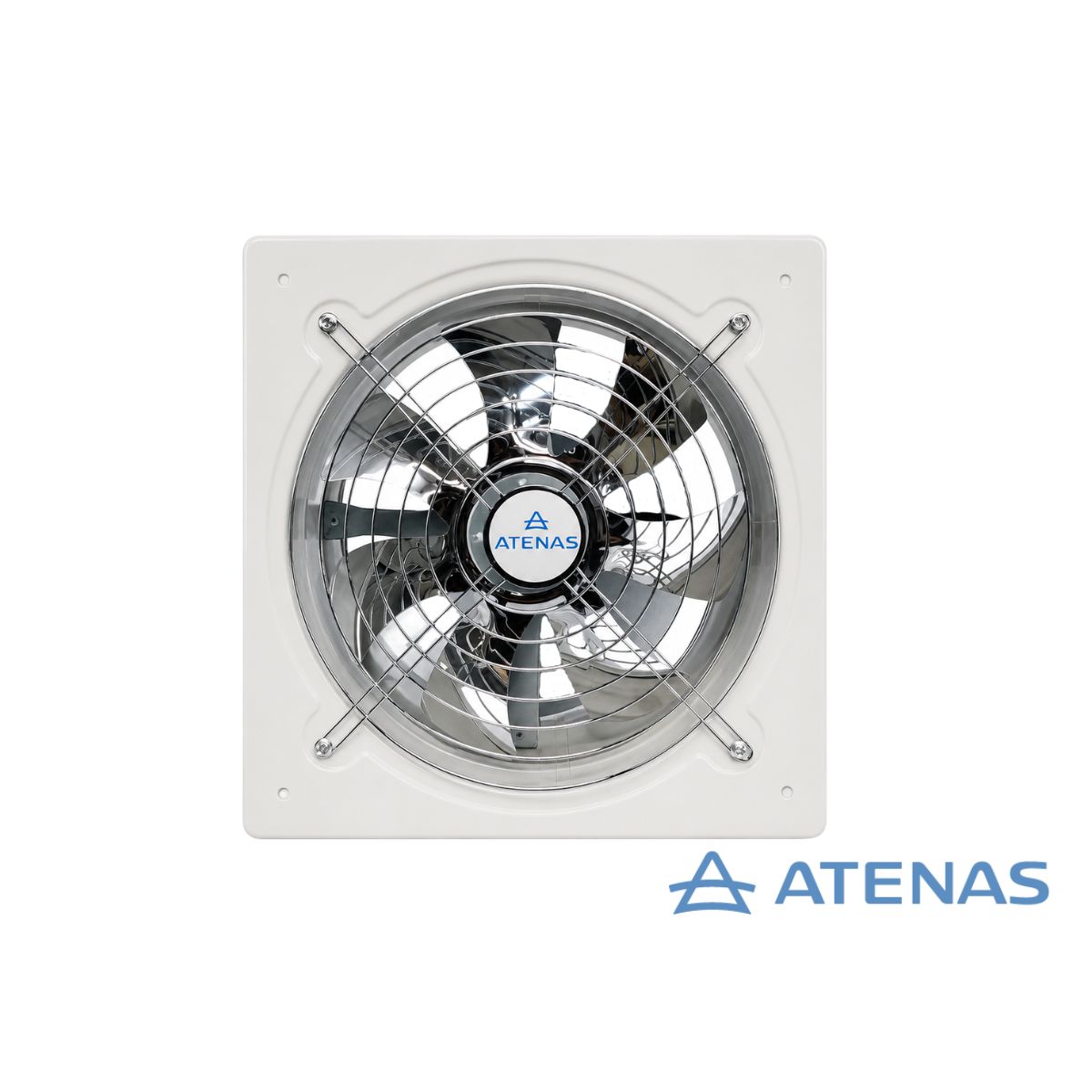 Extractor de Aire 10″ (25 cm) Blanco Frente Acero Inoxidable 025BP15-Y - Atenas