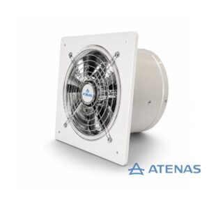 Extractor de Aire 12″ (30 cm) Blanco Frente Acero Inoxidable 030BP15-Y - Atenas
