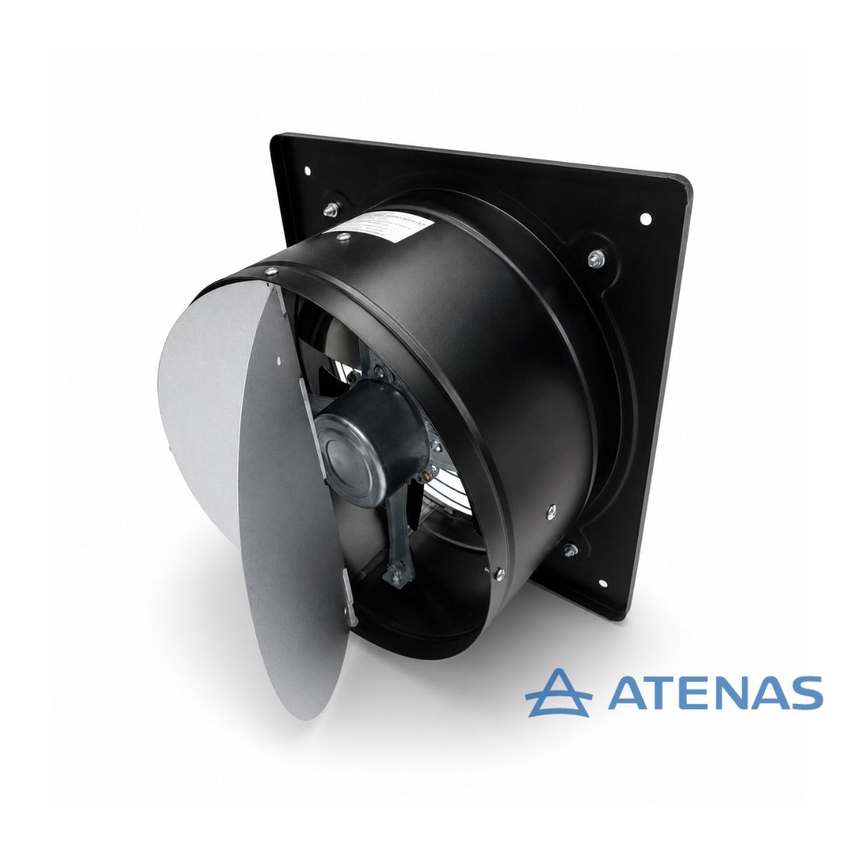 Extractor de Aire 12″ (30 cm) Negro Frente Acero Inoxidable 030NP15-Y - Atenas