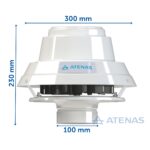 Extractor de Aire Satelital Cocina Baño 4" (10 cm) 034 - Atenas