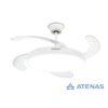 Ventilador De Techo Blanco Con Luz Led Peabody PE-VTRDC411B - Atenas