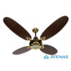 Ventilador de Techo Madera Caoba Dorado con Palas Tipo Aceituna 13A - Atenas Ventilador de Techo Madera Caoba Dorado con Palas Tipo Aceituna 13A - Atenas