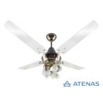 Ventilador de Techo Acrílico con Araña 3 Luces Móvil - Atenas