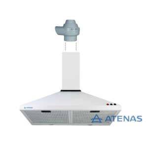 Campana de Cocina 60 CM Con Cubre Caño y Motor Exterior 4" 293-60FLB-034DB - Atenas
