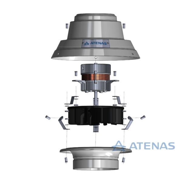 Extractor de Aire Satelital Cocina Baño 4" (10 cm) 034 - Atenas