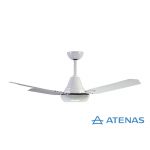 Ventilador de Techo Metálico Blanco Con Porta Pala - Atenas
