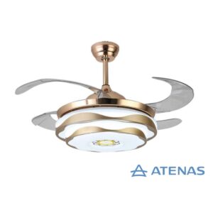 Ventilador De Techo Aspas Reversibles Con Luz LED Atenas JY42-5006 - Atenas