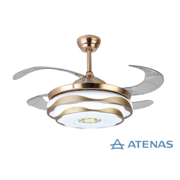 Ventilador De Techo Aspas Reversibles Con Luz LED Atenas JY42-5006 - Atenas