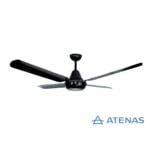Ventilador de Techo Metálico Negro 130cm con porta pala 555 - Atenas
