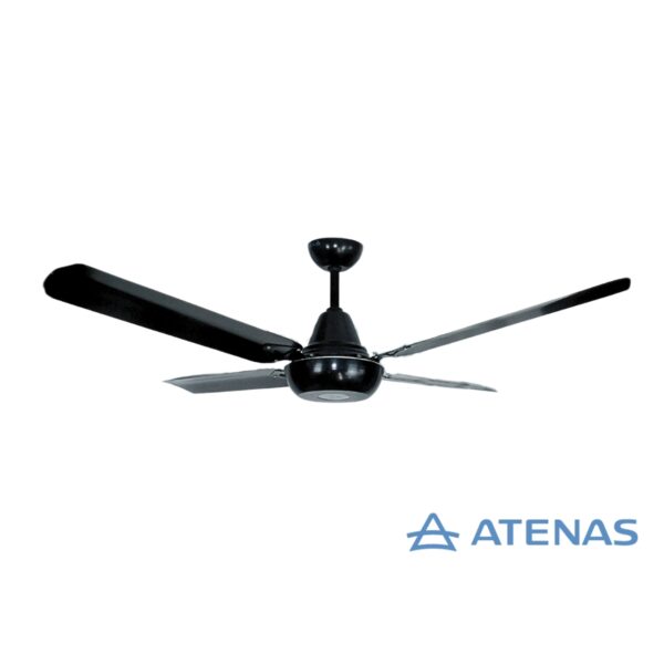 Ventilador de Techo Metálico Negro 130cm con porta pala 555 - Atenas