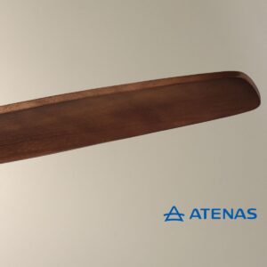 Ventilador de Techo 3 Aspas Madera Oscura Laftdren Control Remoto 530A