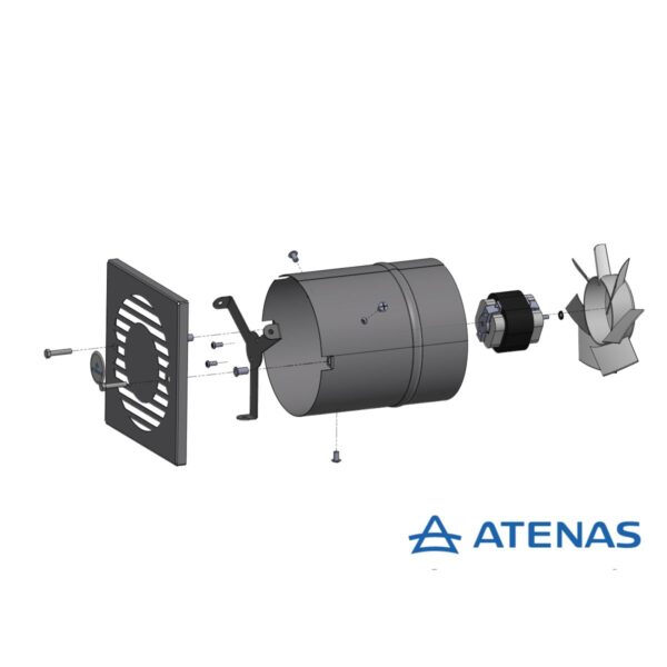 Extractor de Baño 6" Acero Inoxidable 031A - Atenas