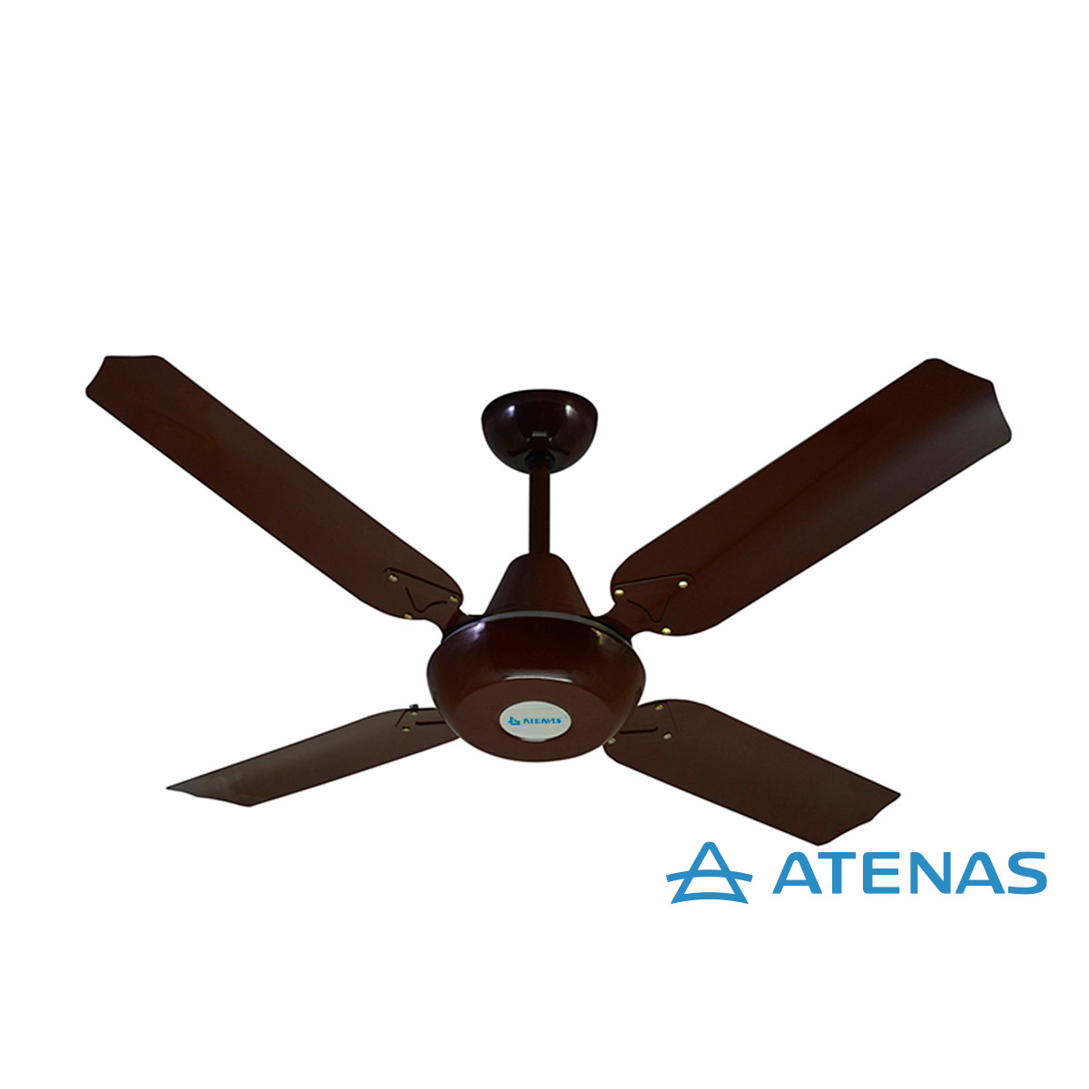 Ventilador de Techo Metálico Marrón Con Porta Pala 777 - Atenas