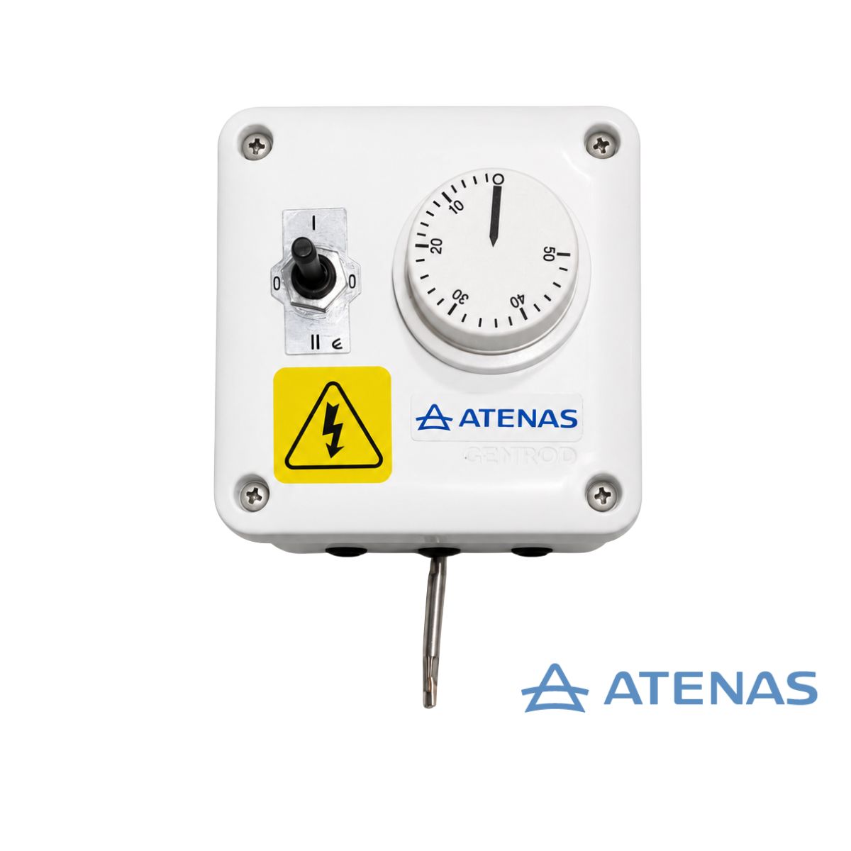 Caja Estanco con Llave Conm. Bipolar y Termostato 0-50º 16 A CAJTER050 - Atenas