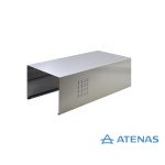 Cubre Caño Recto de 50 cm. Acero Inoxidable - Atenas