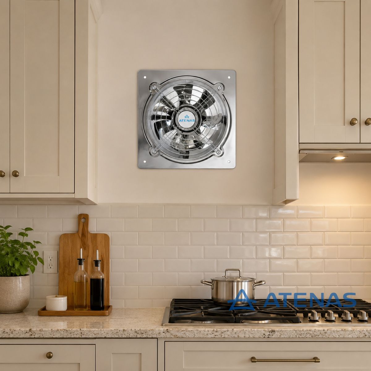 Extractor de Aire 10″ (25 cm) Con termostato 0 - 50° 16A 025AP15-Y-WHD-50B - Atenas