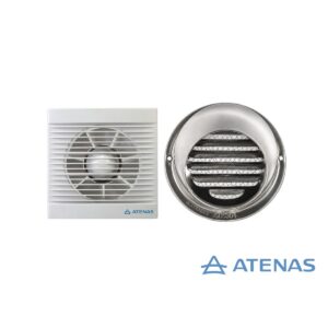 Extractor de Baño 6″ Con Rejilla Fija de Acero Inoxidable 015P-RF15A - Atenas