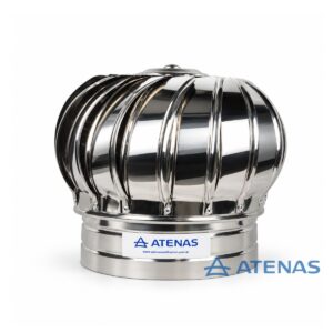 Extractor Eólico de 10" (25 cm) Acero Inoxidable EO10AISI - Atenas