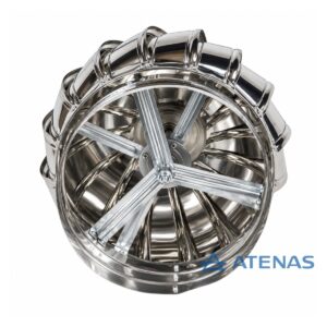 Extractor Eólico de 10" (25 cm) Acero Inoxidable EO10AISI - Atenas