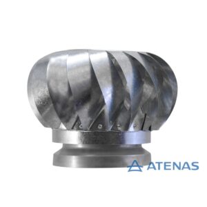 Extractor Eólico de 10" (25 cm) Acero Inoxidable EO10AISI - Atenas