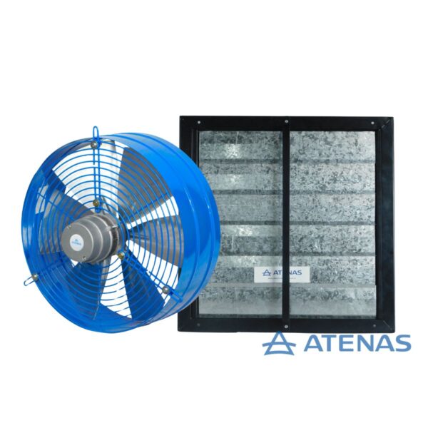 Extractor Helicoidal 35 CM Con Rejilla Móvil Atenas HME35-PM40C - Atenas