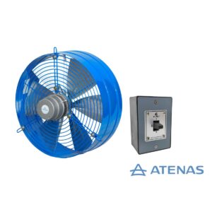 Extractor Semi industrial 40 CM Con Conmutador Tripolar 16A HME40-508-16 - Atenas