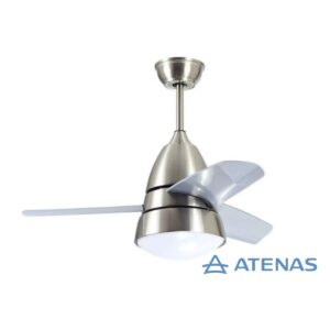 Ventilador De Techo Plateado Giro Reversible 25 Watts Atenas JY36-2019 - Atenas