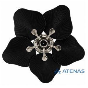 Ventilador De Techo Premium Negro Aspas Tipo Trébol JY42-2605 - Atenas
