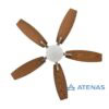 Ventilador De Techo Con 5 Palas de Madera Reforzada 36W Atenas JY52-2610 - Atenas