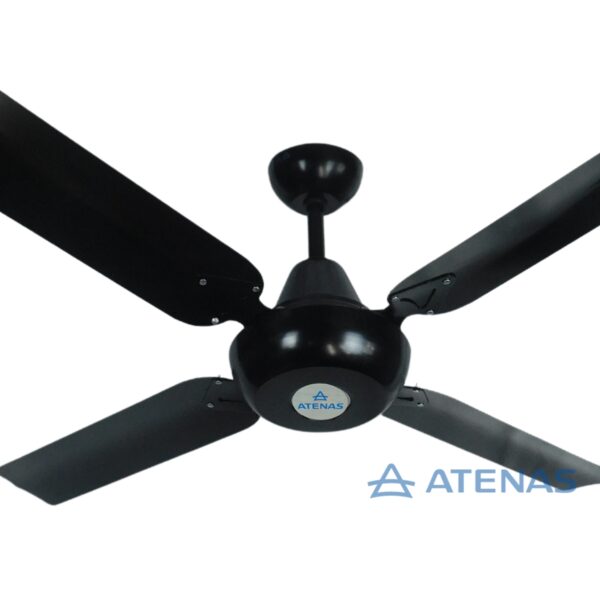 Ventilador de Techo Metálico Negro 130cm con porta pala 555 - Atenas