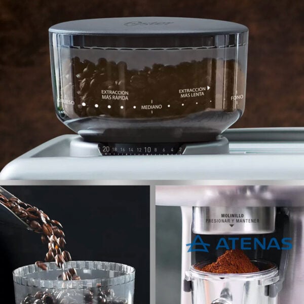 Cafetera para espresso molino integrado Oster em7300 - Atenas