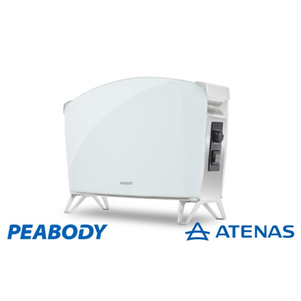 VitroConvector Doble Vidrio Peabody PE-BVC15B 1500W Blanco - Atenas