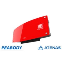 Caloventor Split de Pared 2000W Rojo Peabody PE-CVU20R - Atenas