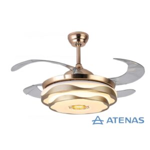 Ventilador De Techo Aspas Reversibles Con Luz LED Atenas JY42-5006 - Atenas