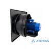 Extractor Axial 35 cm Con Frente Cuadrado 380v 1400rpm XTP135C - Atenas