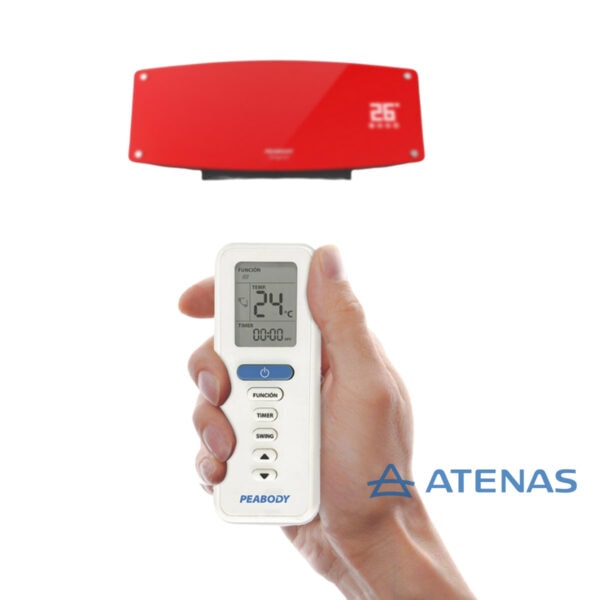 Caloventor Split de Pared 2000W Rojo Peabody PE-CV20R - Atenas