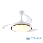 Ventilador De Techo Premium Blanco Con Luz Led Peabody PE-VTRDC425B