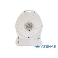 Ventilador Usb Portatil Blanco Recargable 3 Velocidades - Atenas